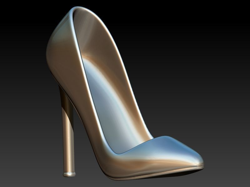  Ladies High Heel Pendant Necklace Jewelry 3D print model_23