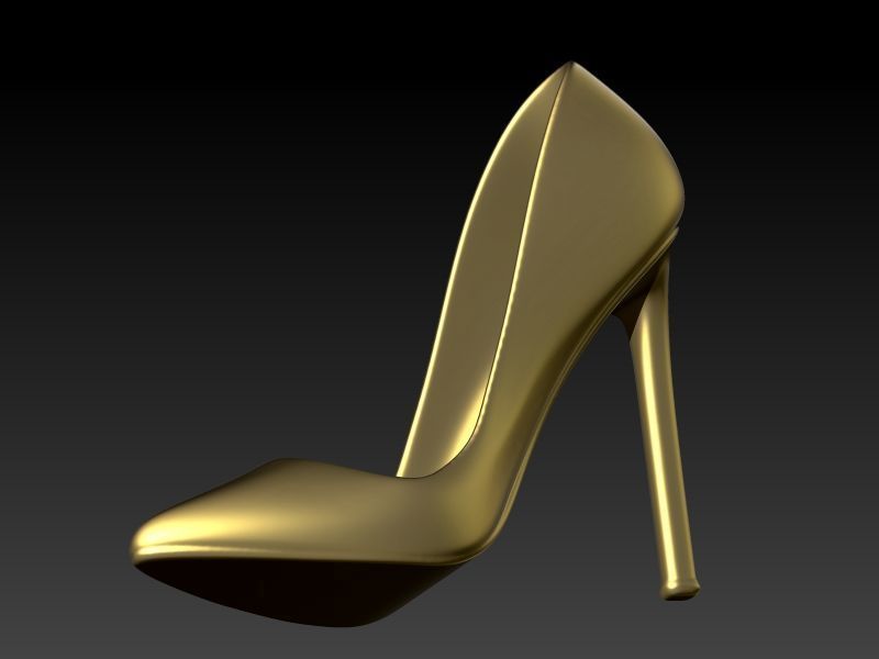  Ladies High Heel Pendant Necklace Jewelry 3D print model_6