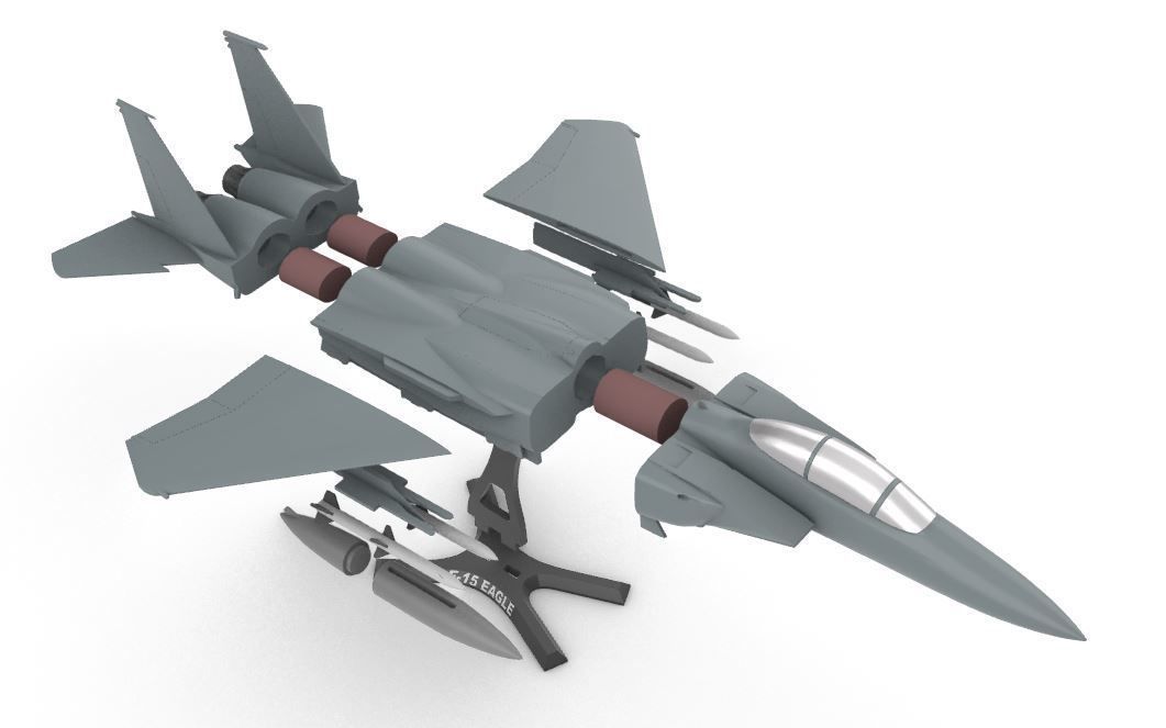 F-15 Eagle  3D print model_3