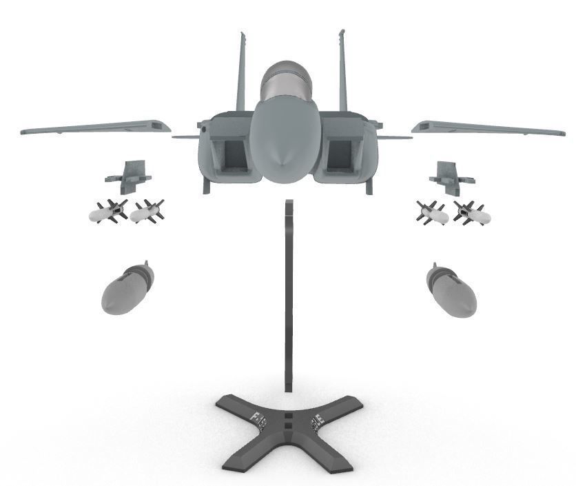 F-15 Eagle  3D print model_4
