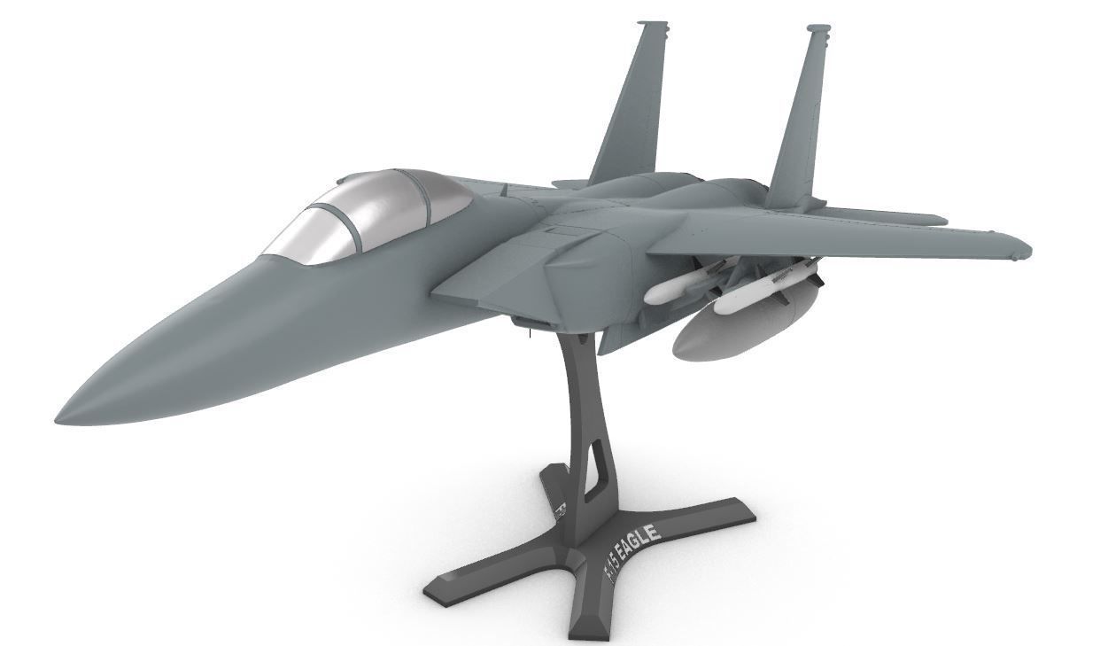 F-15 Eagle  3D print model_8