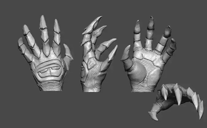 Predator falconer hand 3D model