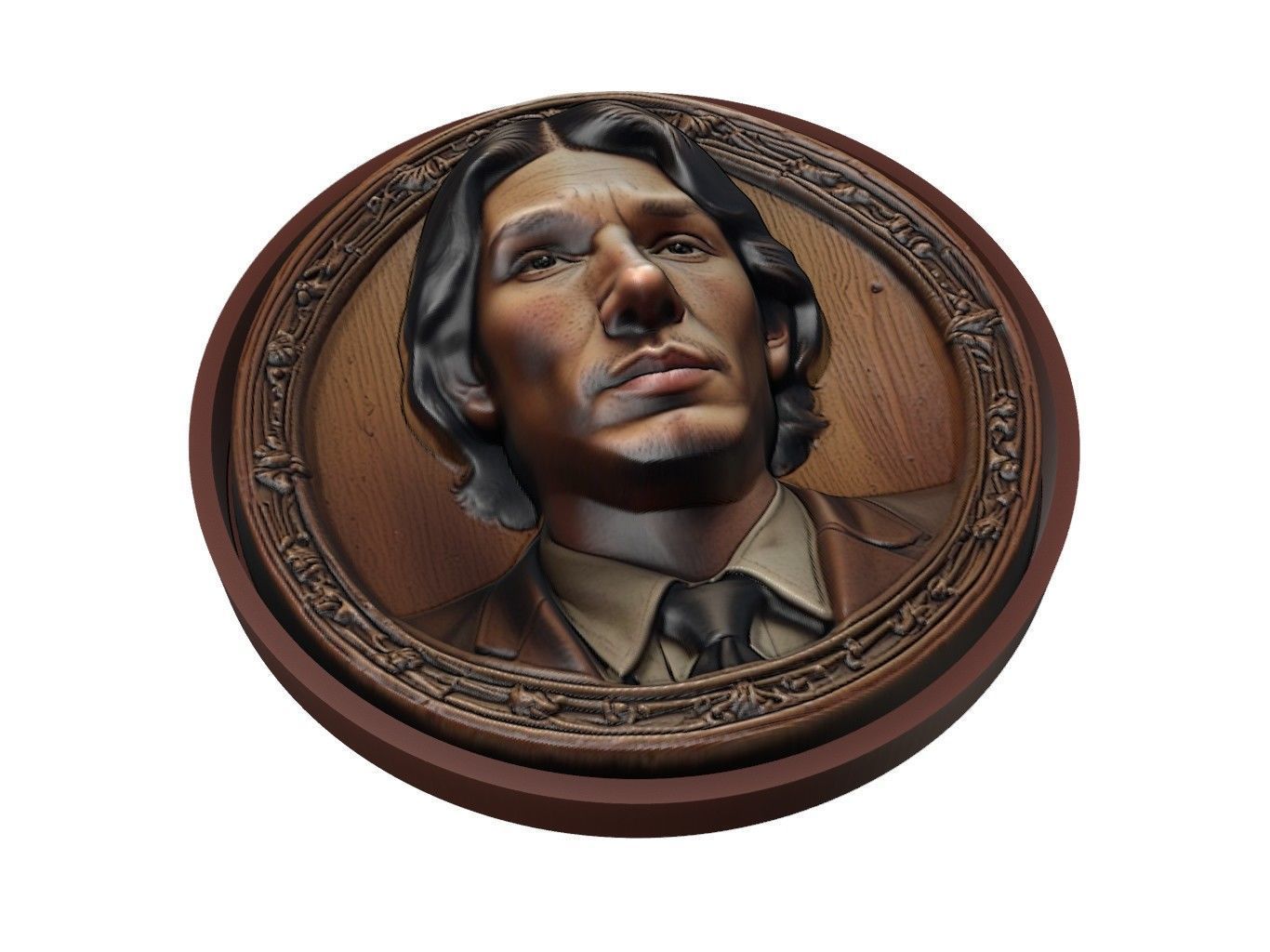 Adam Driver Medallion 3D print model_1
