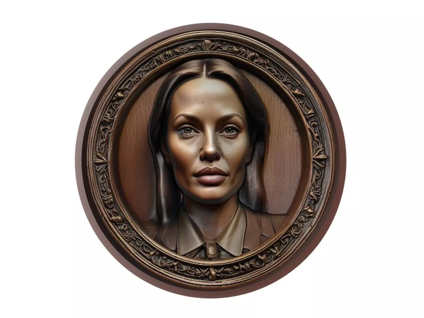 Angelina Jolie Medallion 3D print model_0