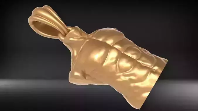 Bodybuilder Torso Pendant