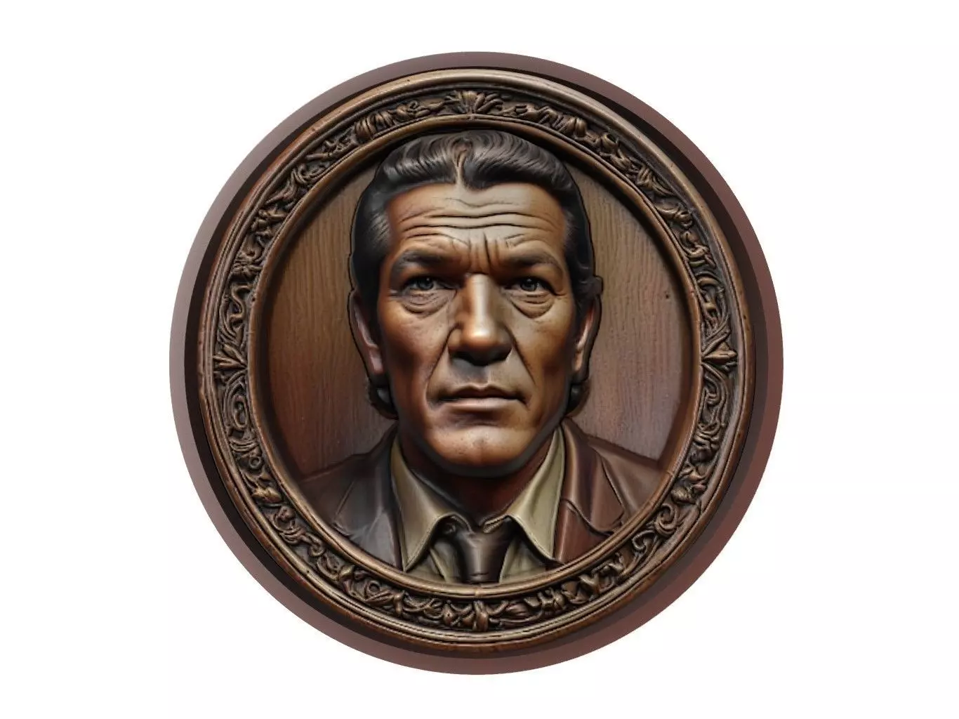 Antonio Banderas Medallion 3D print model_0