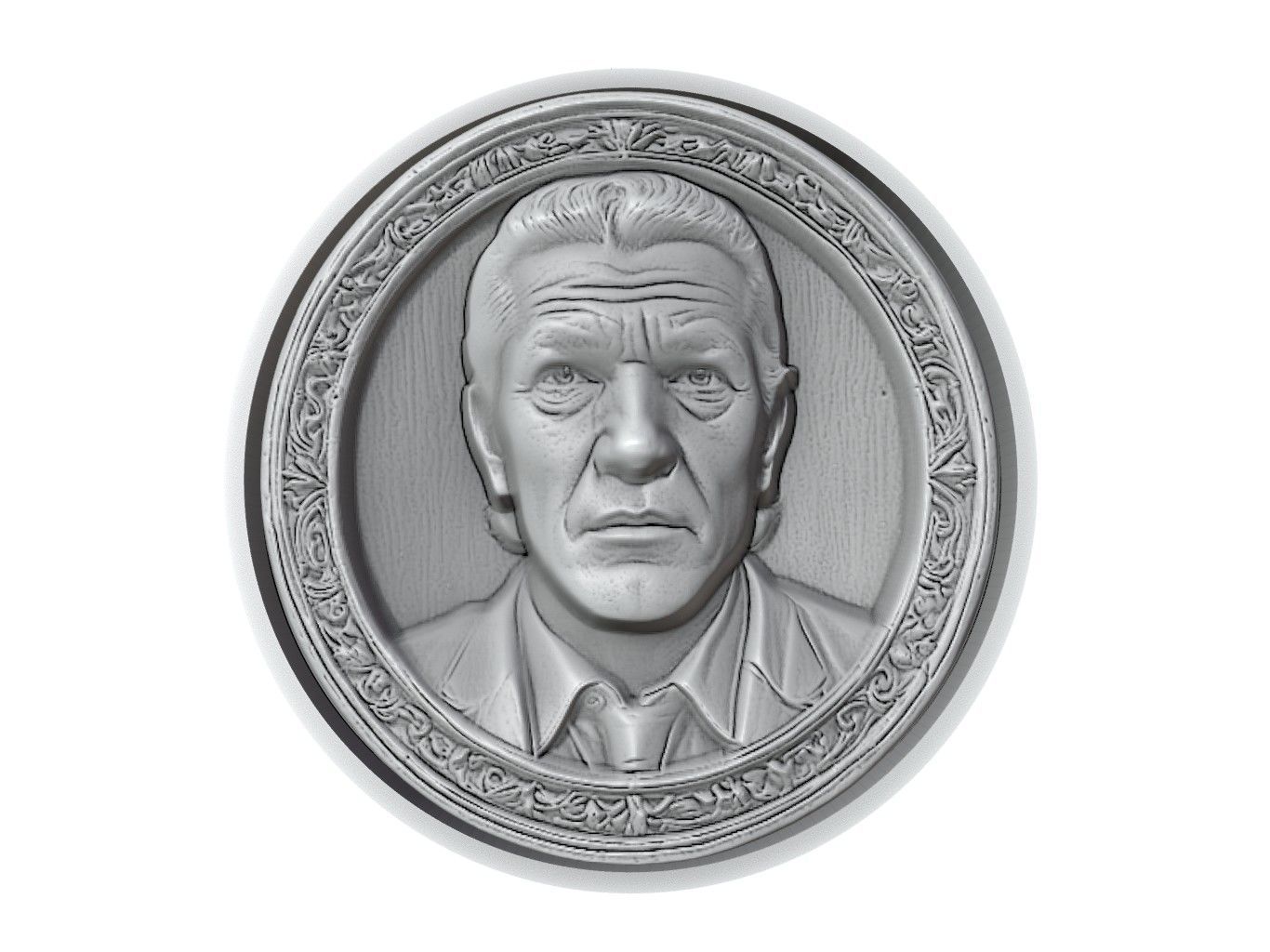 Antonio Banderas Medallion 3D print model_2