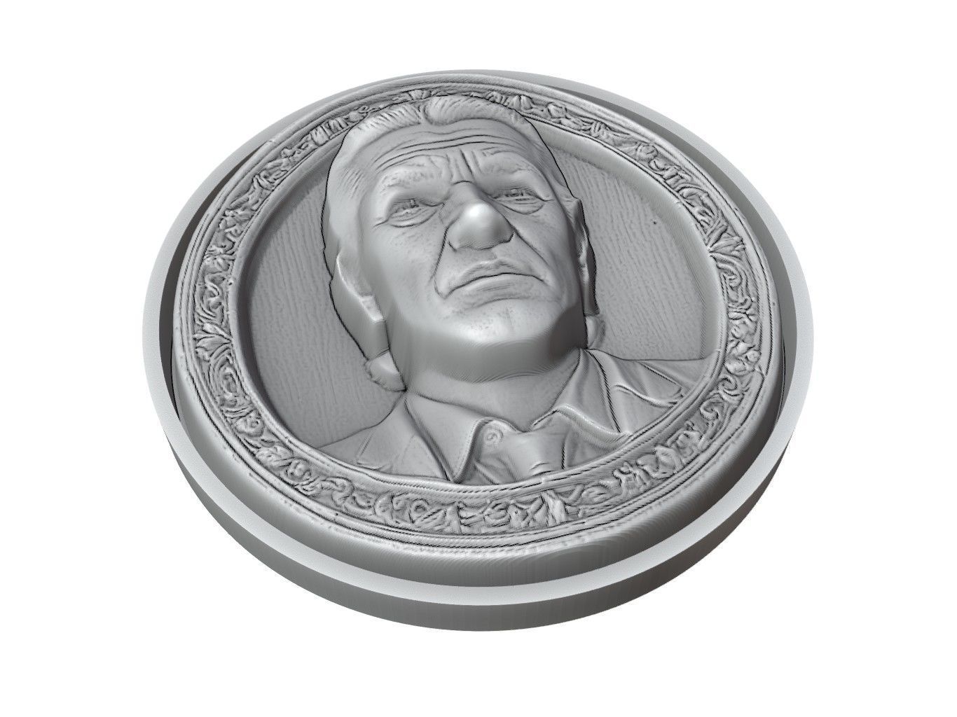 Antonio Banderas Medallion 3D print model_3