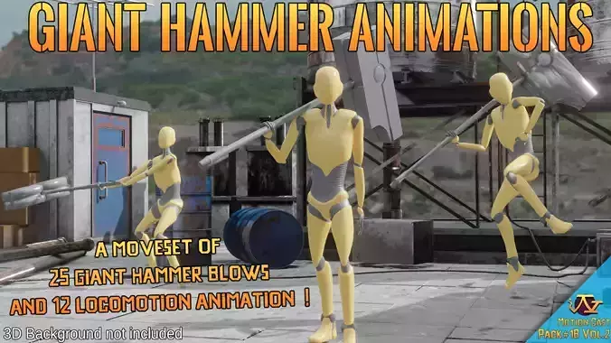 Giant Hammer animations - Motion Cast18 Vol2