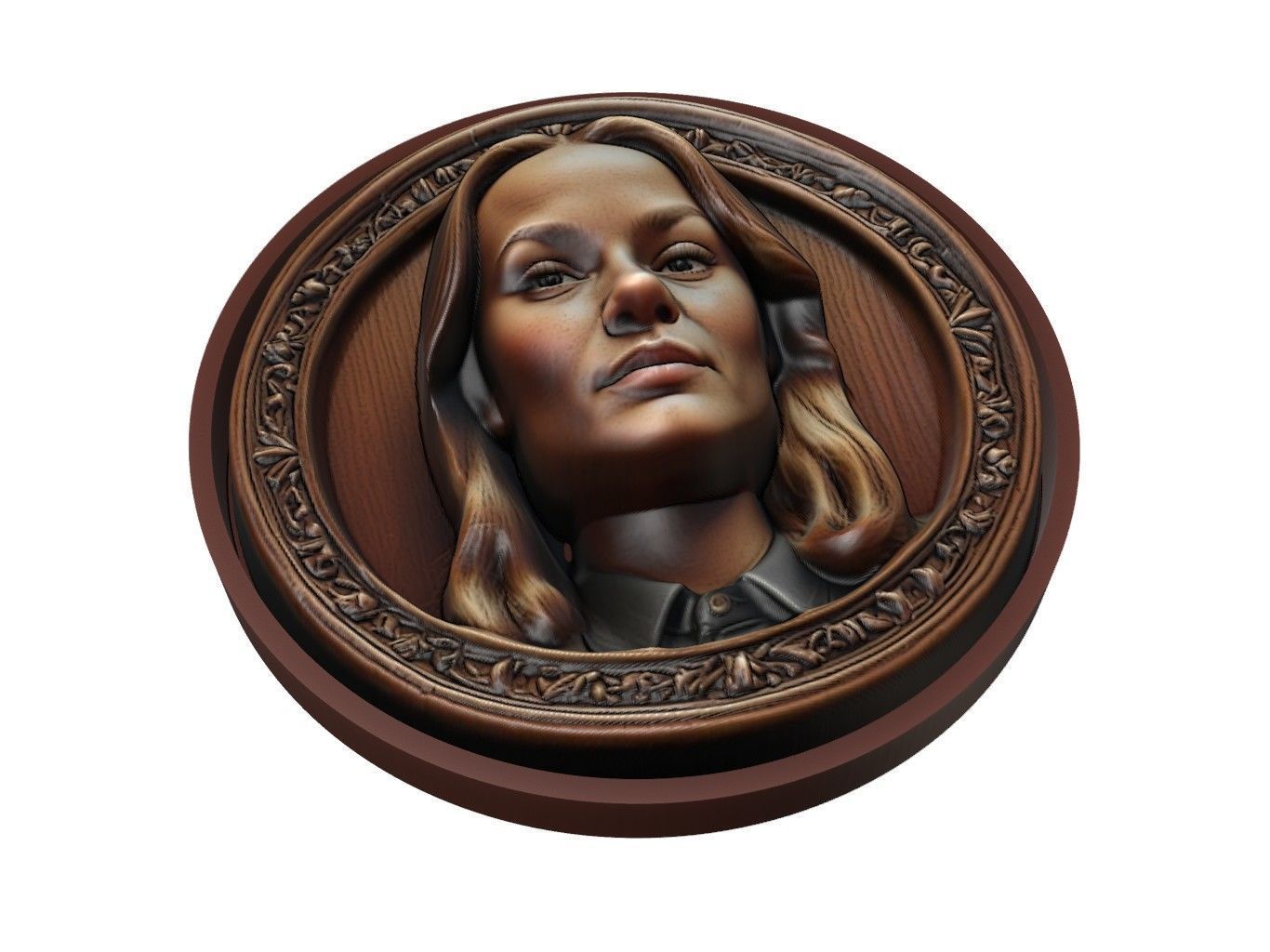 Brie Larson Medallion 3D print model_1