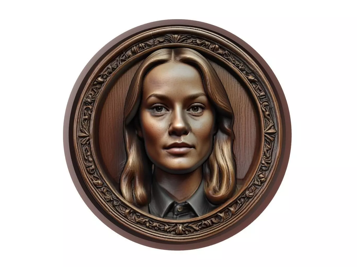 Brie Larson Medallion 3D print model_0