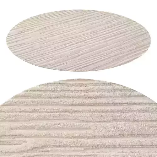 Eli Wool Rug Sand round