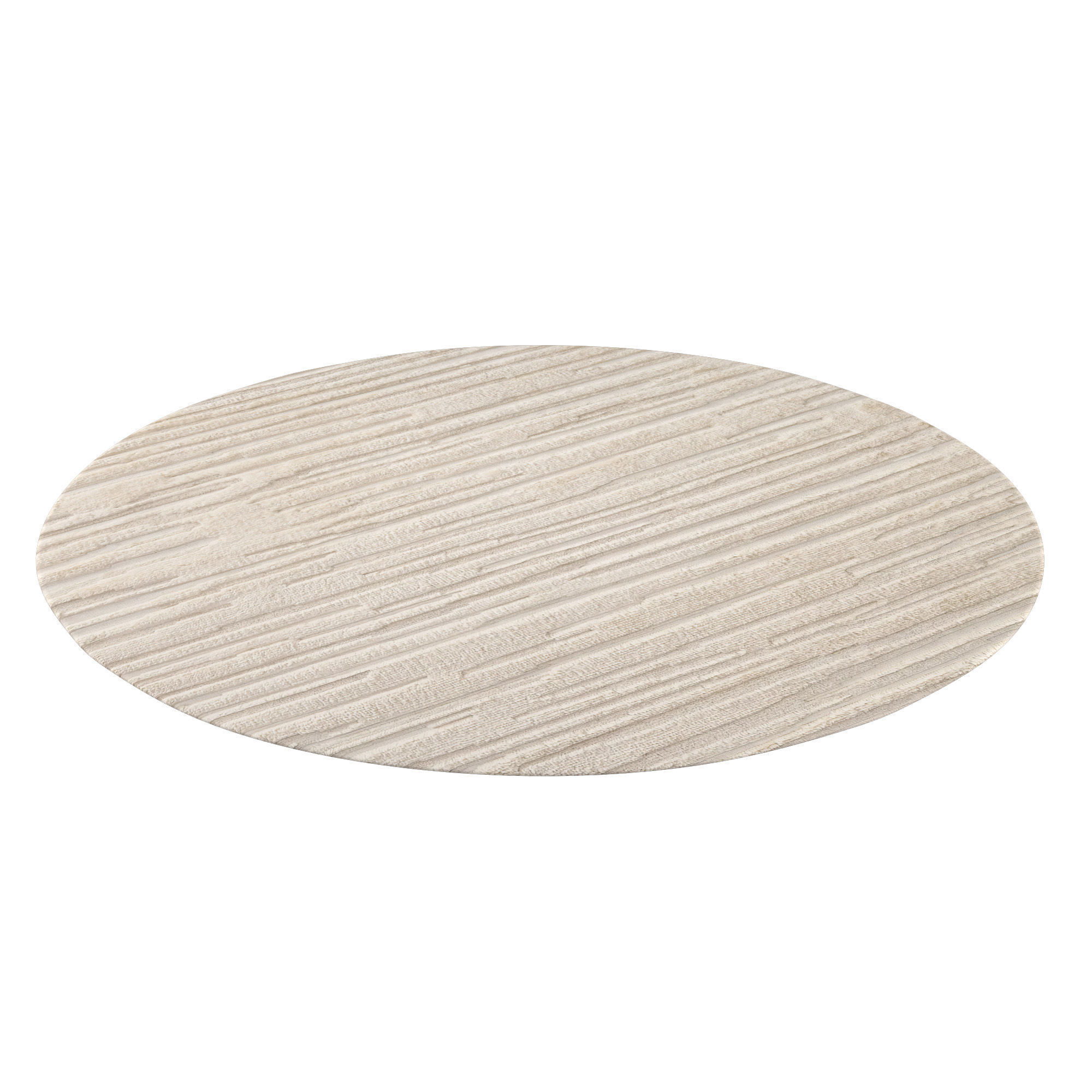Eli Wool Rug Sand round 3D model_1