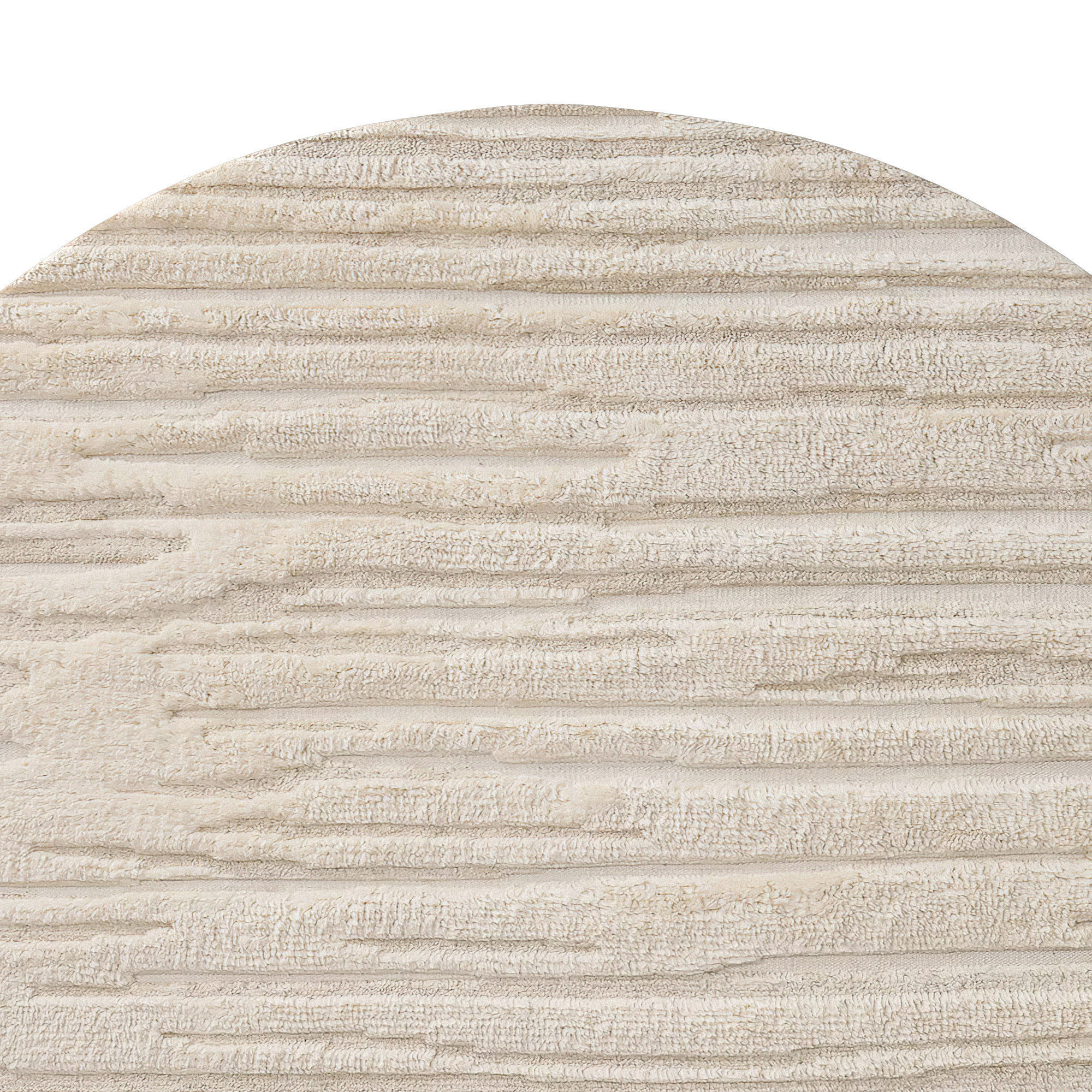Eli Wool Rug Sand round 3D model_4