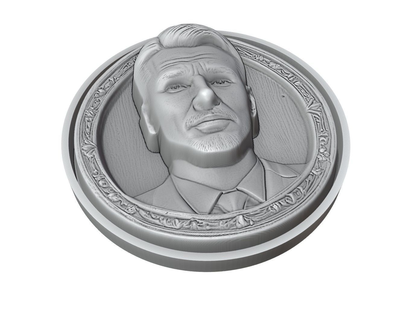 Chris Evans Medallion 3D print model_3