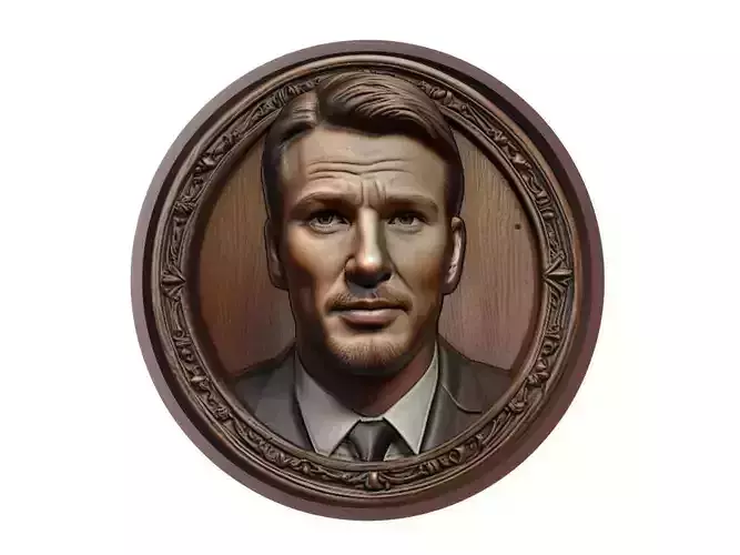Chris Evans Medallion 3D print model