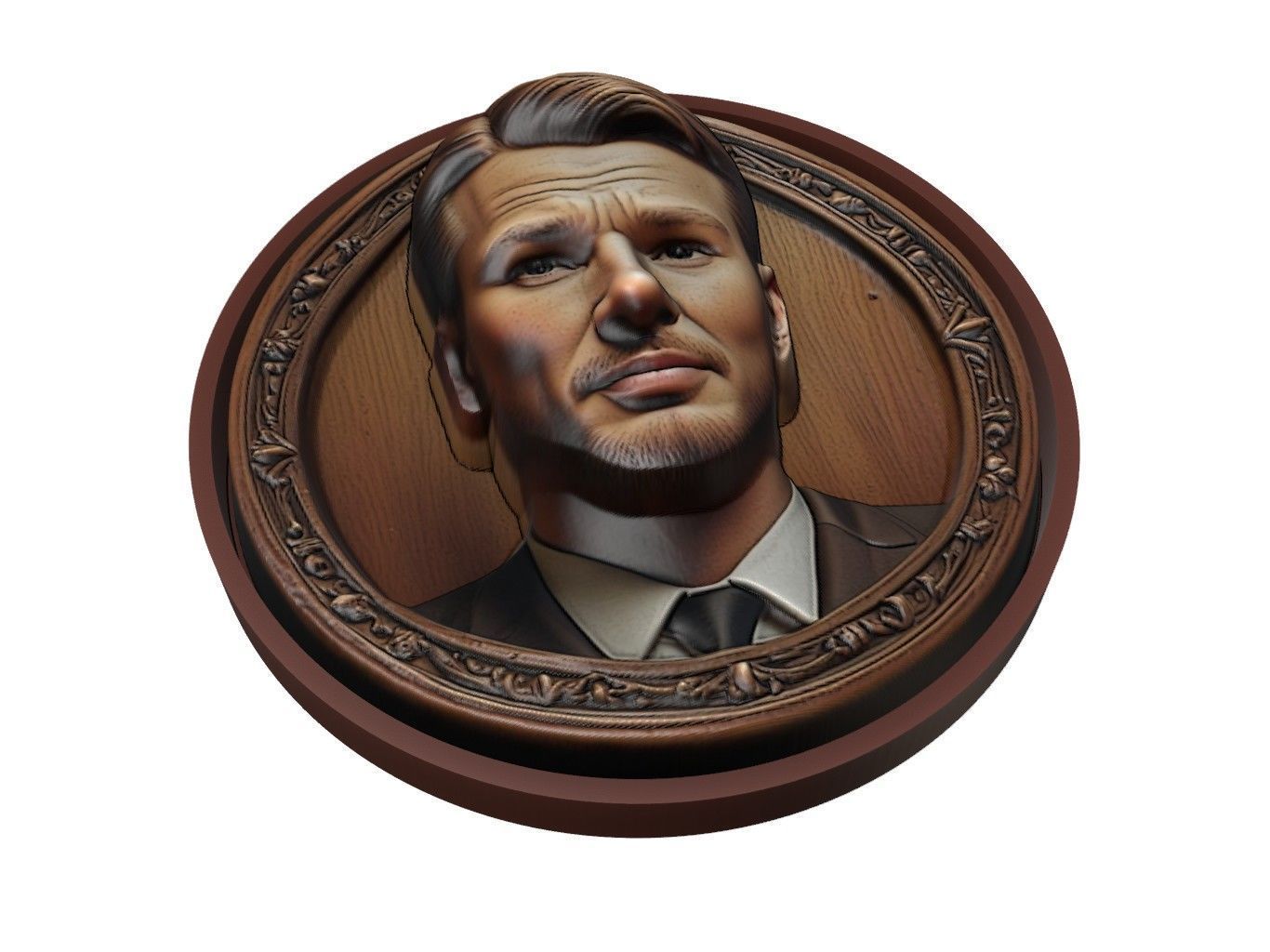 Chris Evans Medallion 3D print model_1