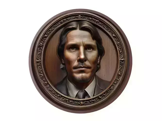 Christian Bale Medallion 3D print model