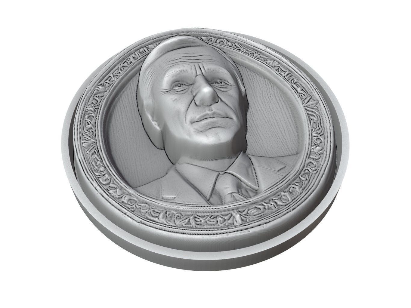 Christoph Waltz Medallion 3D print model_3