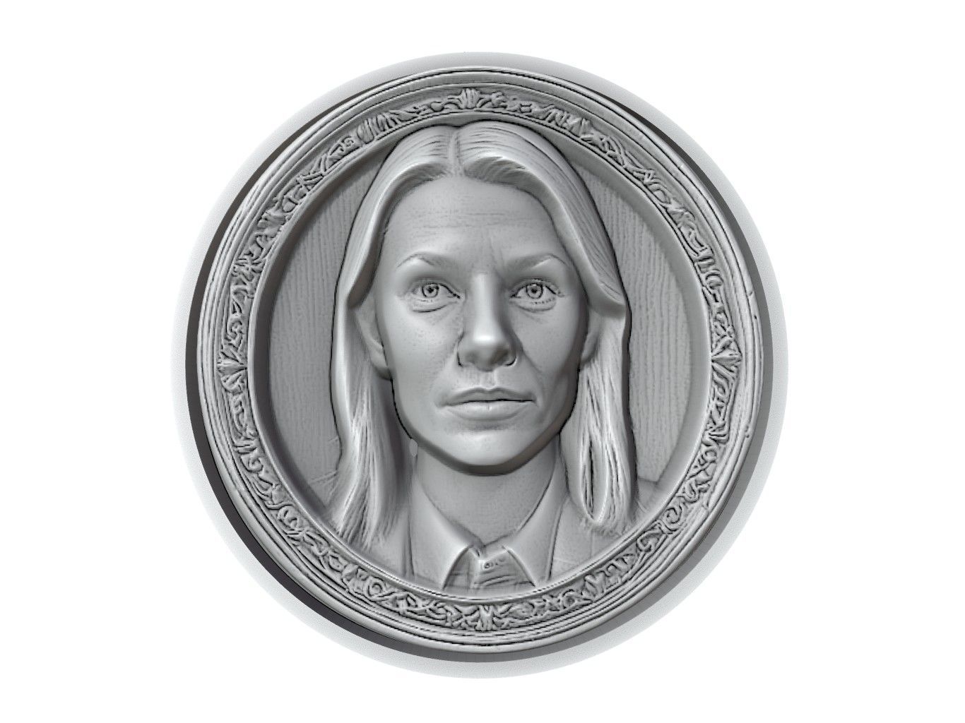 Claire Danes Medallion 3D print model_2