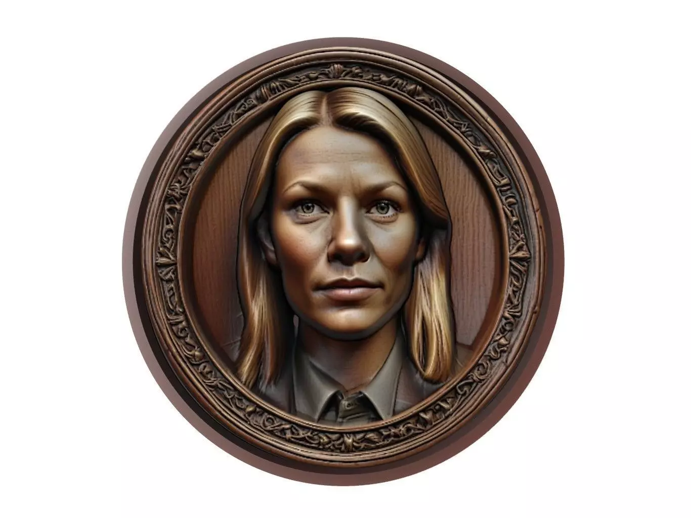 Claire Danes Medallion 3D print model_0