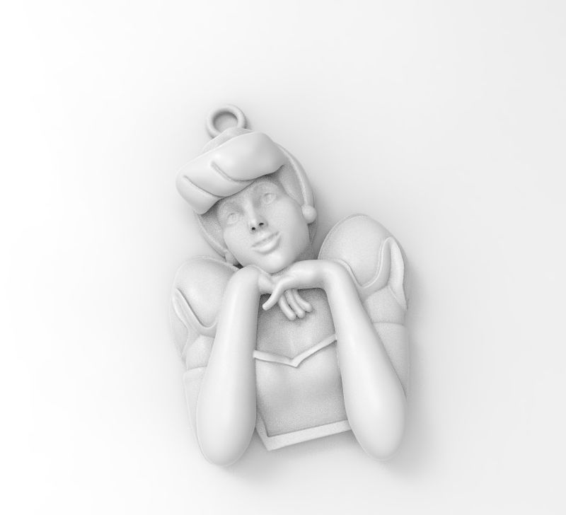 Dije Cenicienta 3D model_4