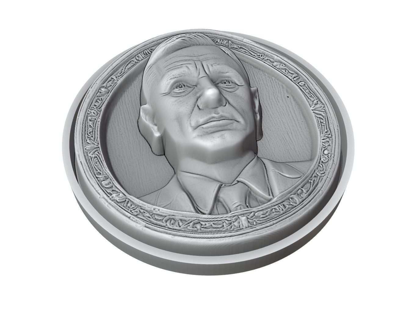 Daniel Craig Medallion 3D print model_3