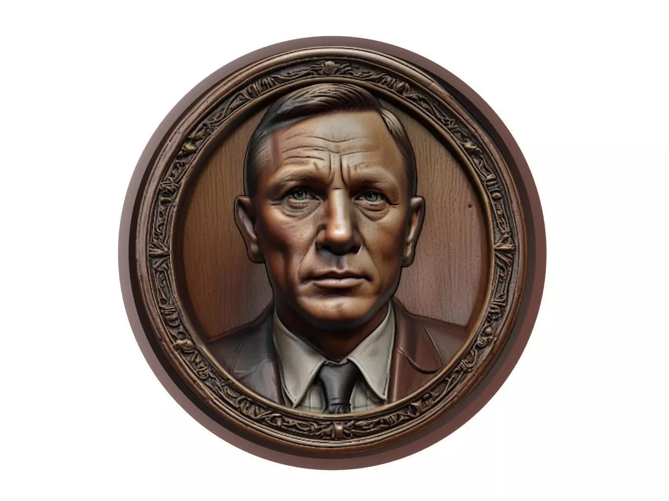 Daniel Craig Medallion 3D print model_0