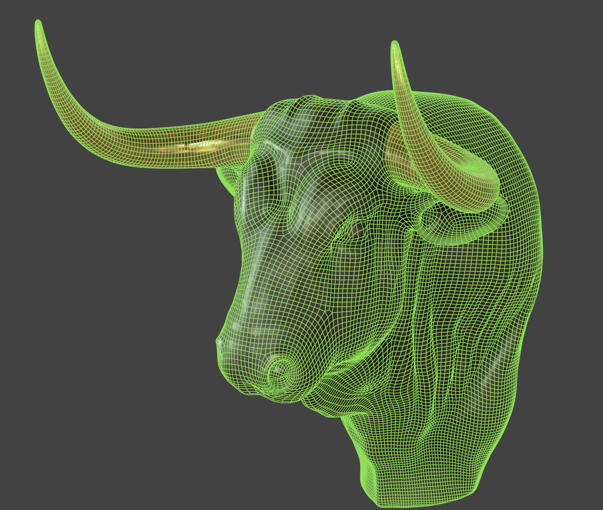 Taurus Sculpture 3D model_16