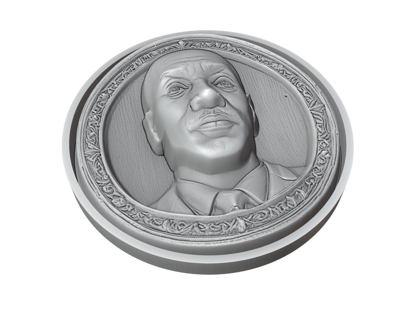 Eddie Murphy Medallion 3D print model_3