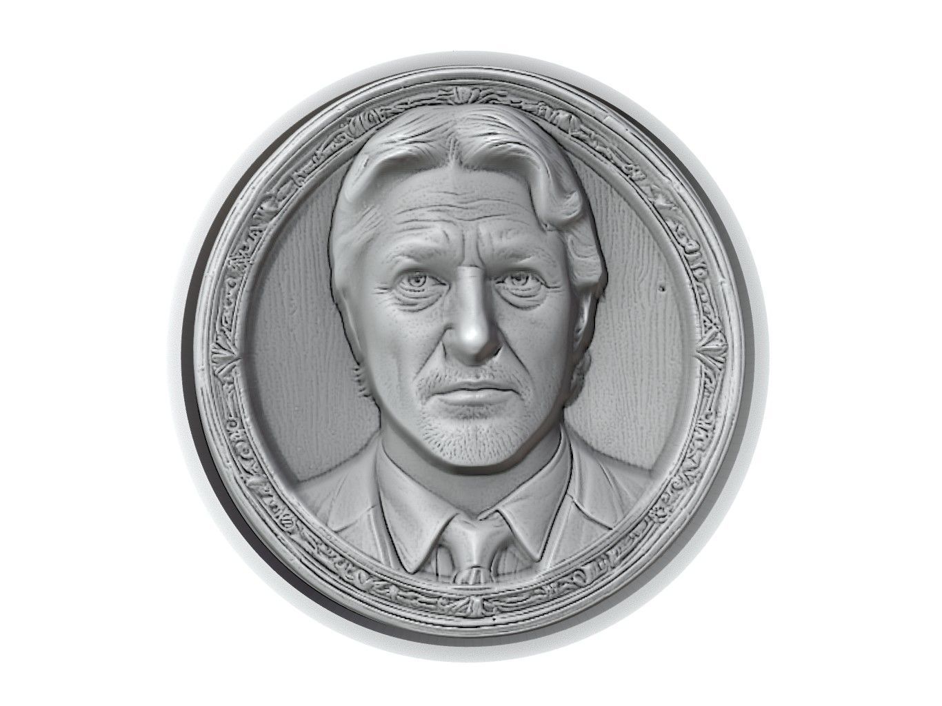 Gerard Butler Medallion 3D print model_2