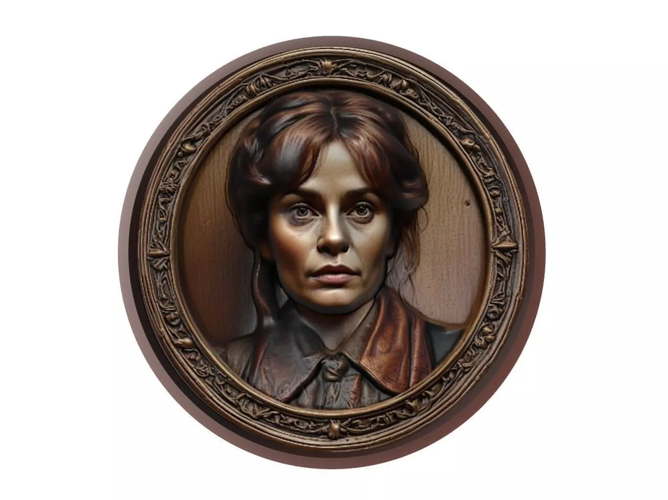 Helena Bonham Carter Medallion 3D print model_0