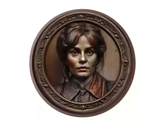 Helena Bonham Carter Medallion 3D print model