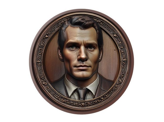 Henry Cavill Medallion 3D print model