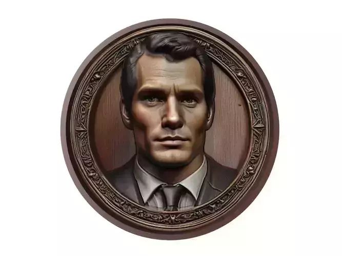 Henry Cavill Medallion 3D print model