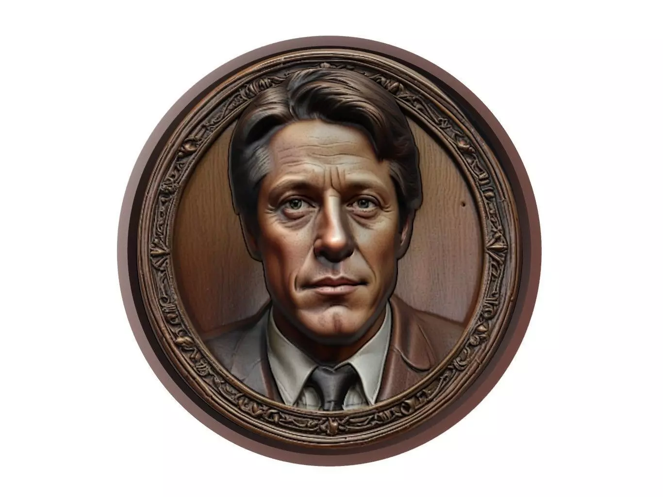 Hugh Grant Medallion 3D print model_0