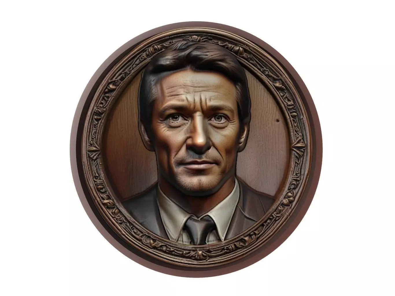 Hugh Jackman Medallion 3D print model