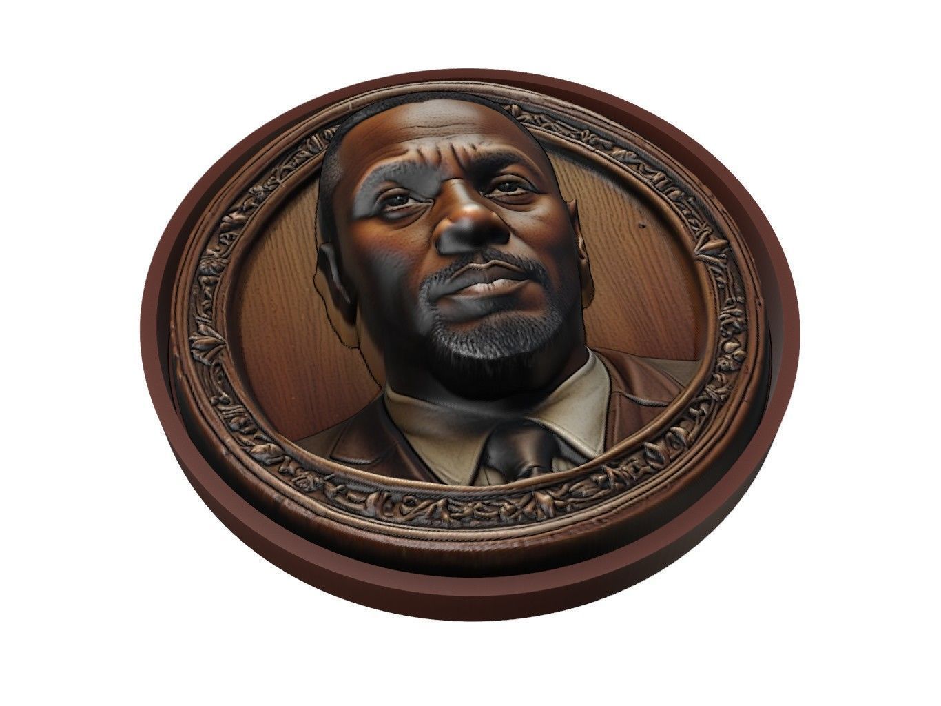 Idris Elba Medallion 3D print model_1