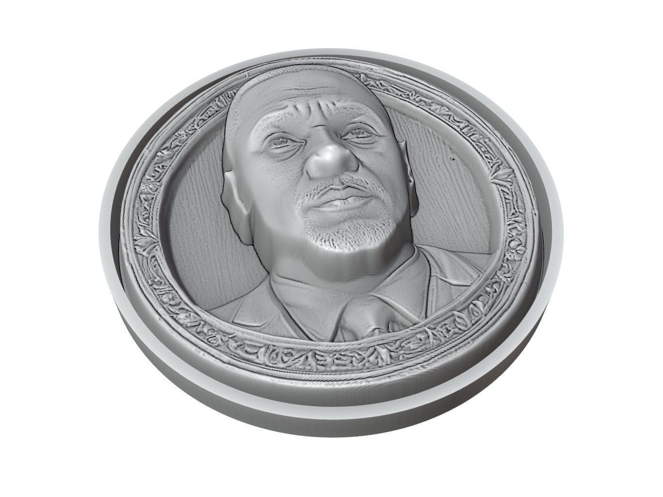 Idris Elba Medallion 3D print model_3