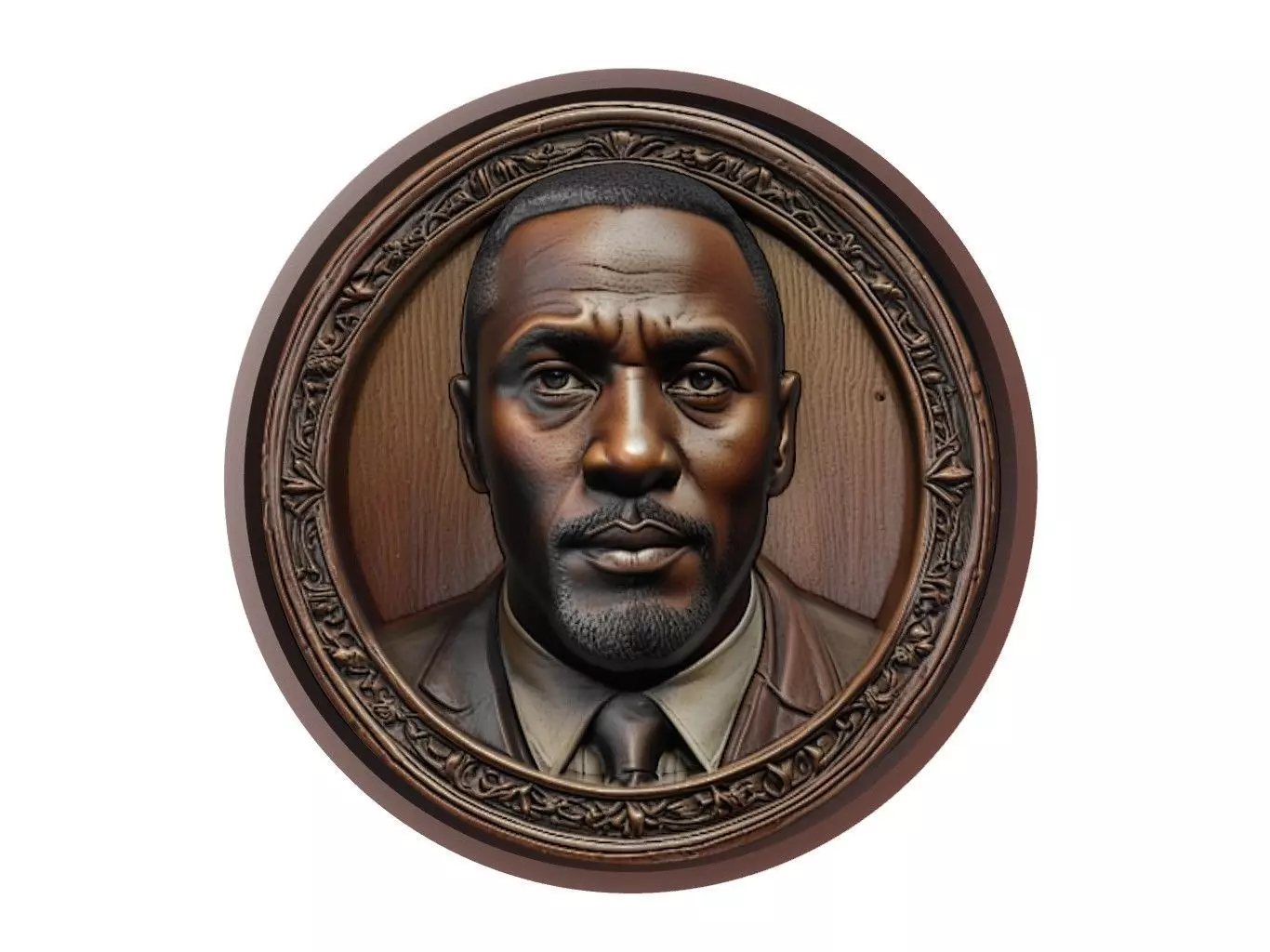 Idris Elba Medallion 3D print model_0