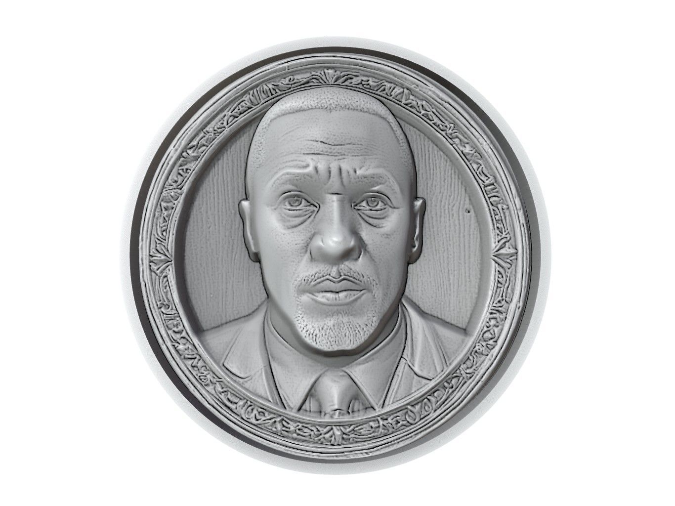 Idris Elba Medallion 3D print model_2