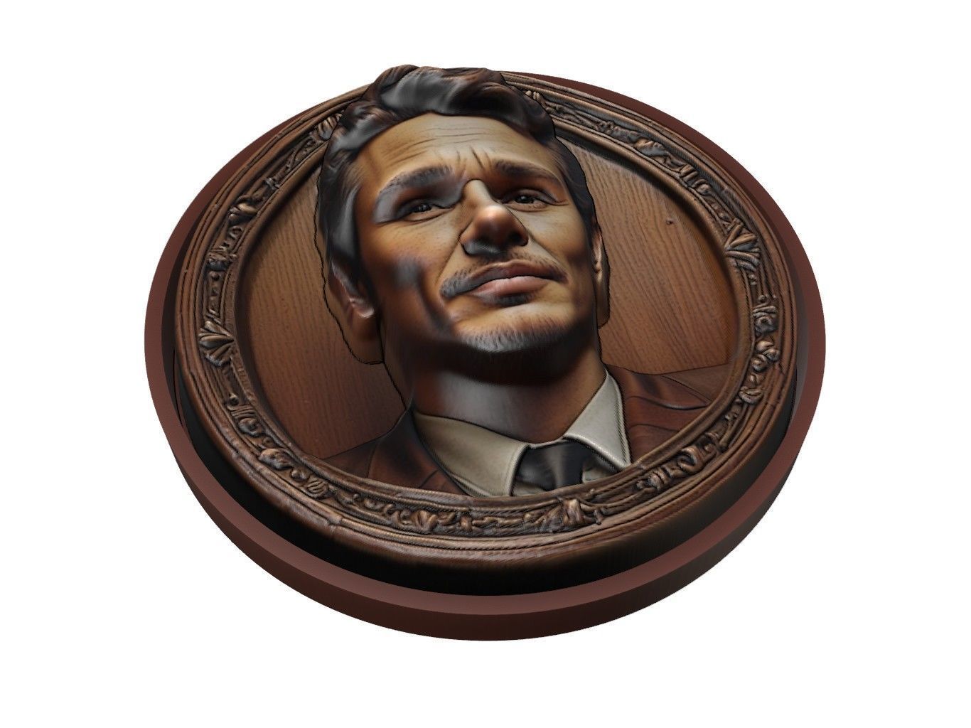 James Franco Medallion 3D print model_1
