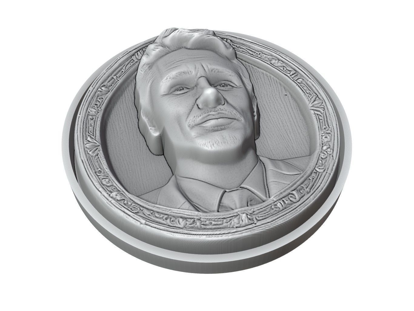 James Franco Medallion 3D print model_3