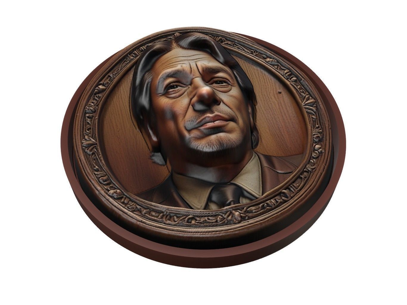 Javier Bardem Medallion 3D print model_1