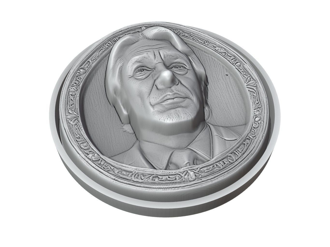 Javier Bardem Medallion 3D print model_3