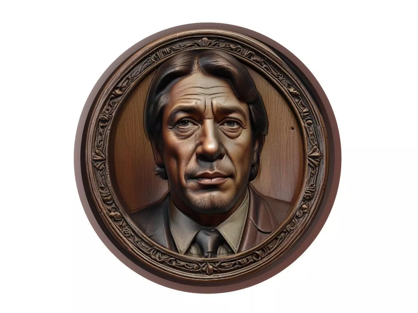 Javier Bardem Medallion 3D print model_0