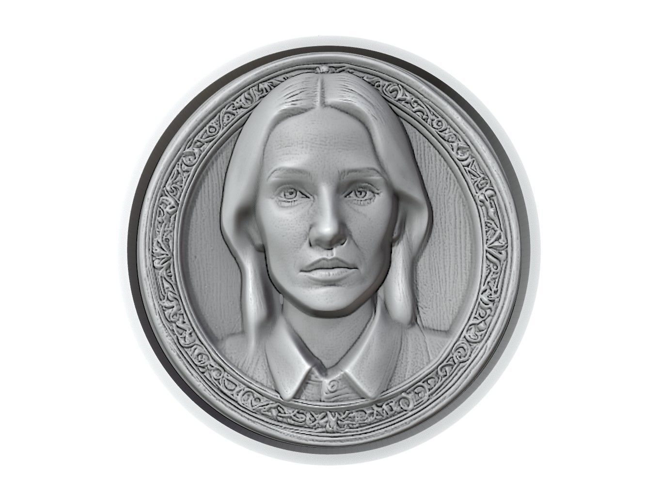 Jennifer Connelly Medallion 3D print model_2