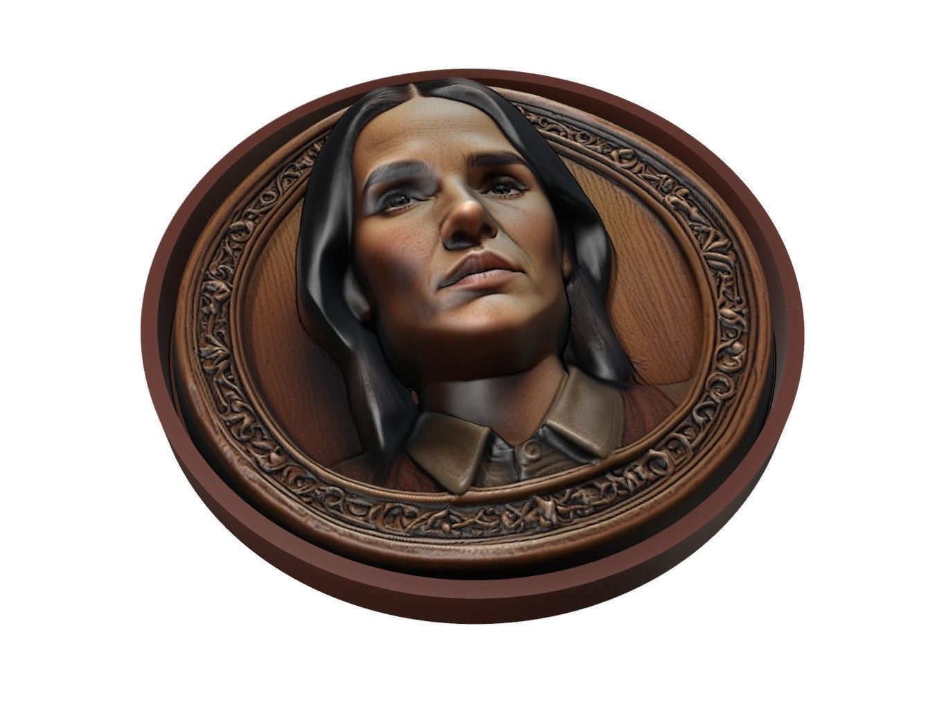 Jennifer Connelly Medallion 3D print model_1