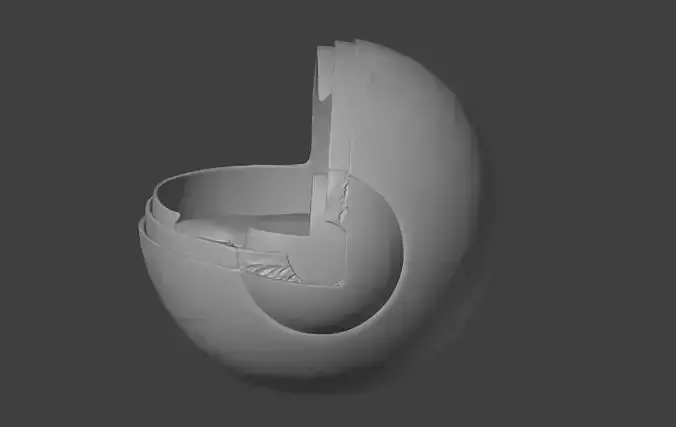 3D Model of Anatomy Inside Human Eye