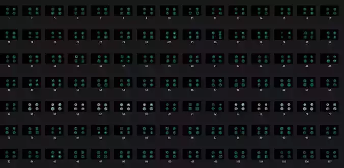  100 Beeds Balls Pendant Necklace stl models 3D Model Collection